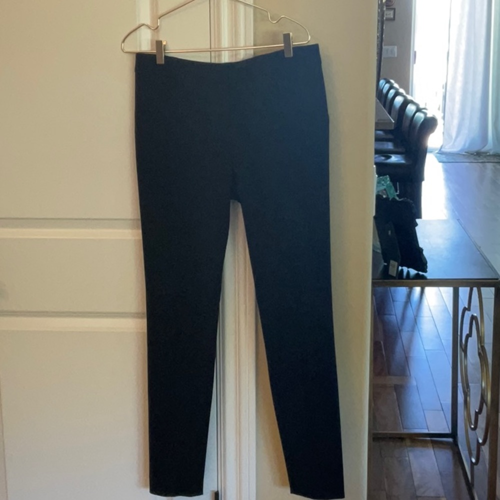 Brunello Cucinelli black slim tapered wool trousers